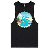 Beach Hydra AS Colour Barnard Mens Tank Top Tee Ogo Merch