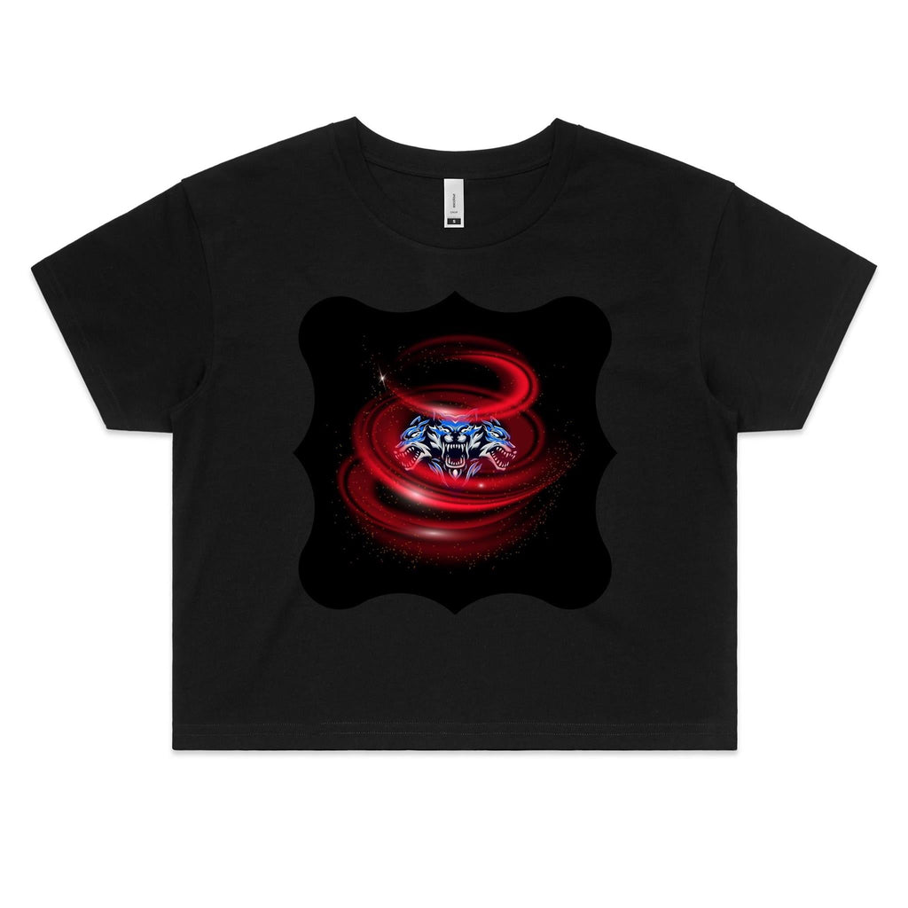 Cerberus Swirl AS Colour Women's Crop Tee Ogo Merch