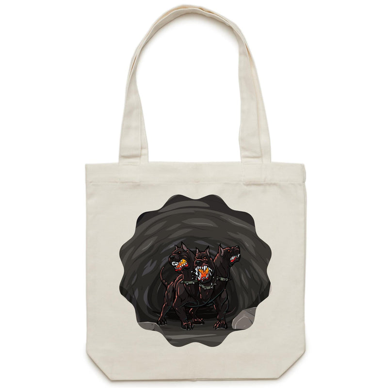 Cave Cerberus AS Colour Carrie Canvas Tote Bag Ogo Merch