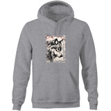 Wolf and Flowers AS Colour Stencil Pocket Hoodie Sweatshirt Ogo Merch