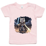 Wolf with Lightsaber AS Colour - Infant Wee Tee Ogo Merch