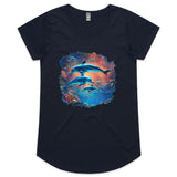 Dolphins AS Colour Mali - Womens Scoop Neck T-Shirt Ogo Merch