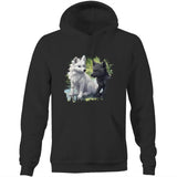 Two Wolves AS Colour Stencil Pocket Hoodie Sweatshirt Ogo Merch