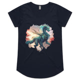 Beautiful Dragon AS Colour Mali Women's Scoop Neck TShirt Ogo Merch