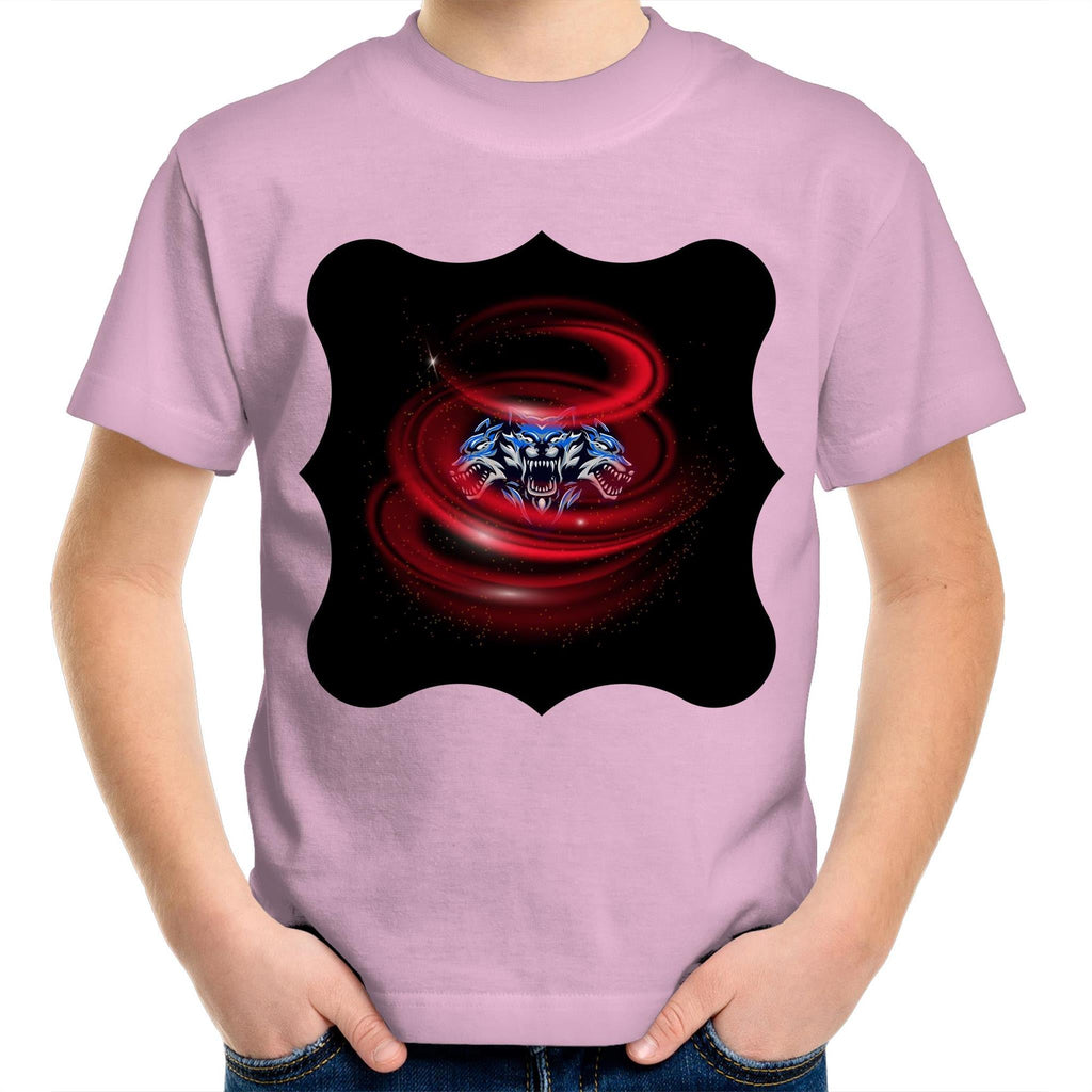 Cerberus Swirl AS Colour Kids Youth TShirt Ogo Merch