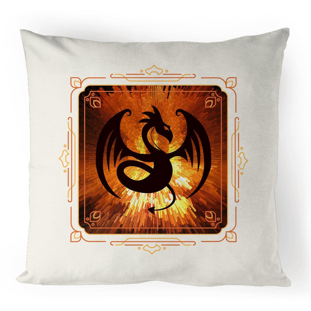 Volcanic Dragon 100% Linen Cushion Cover Ogo Merch