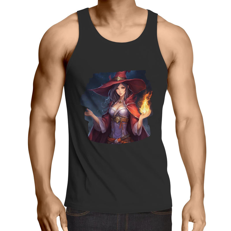 Witch AS Colour Lowdown - Mens Singlet Top Ogo Merch