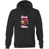Good Vibes Turtle AS Colour Stencil - Pocket Hoodie Sweatshirt Ogo Merch