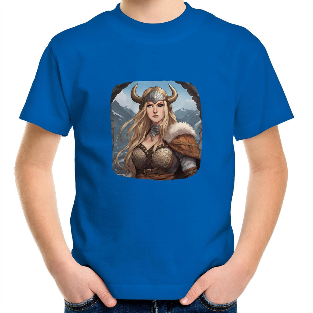 Viking Girl AS Colour Kids Youth T-Shirt Ogo Merch