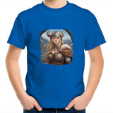 Viking Girl AS Colour Kids Youth T-Shirt Ogo Merch