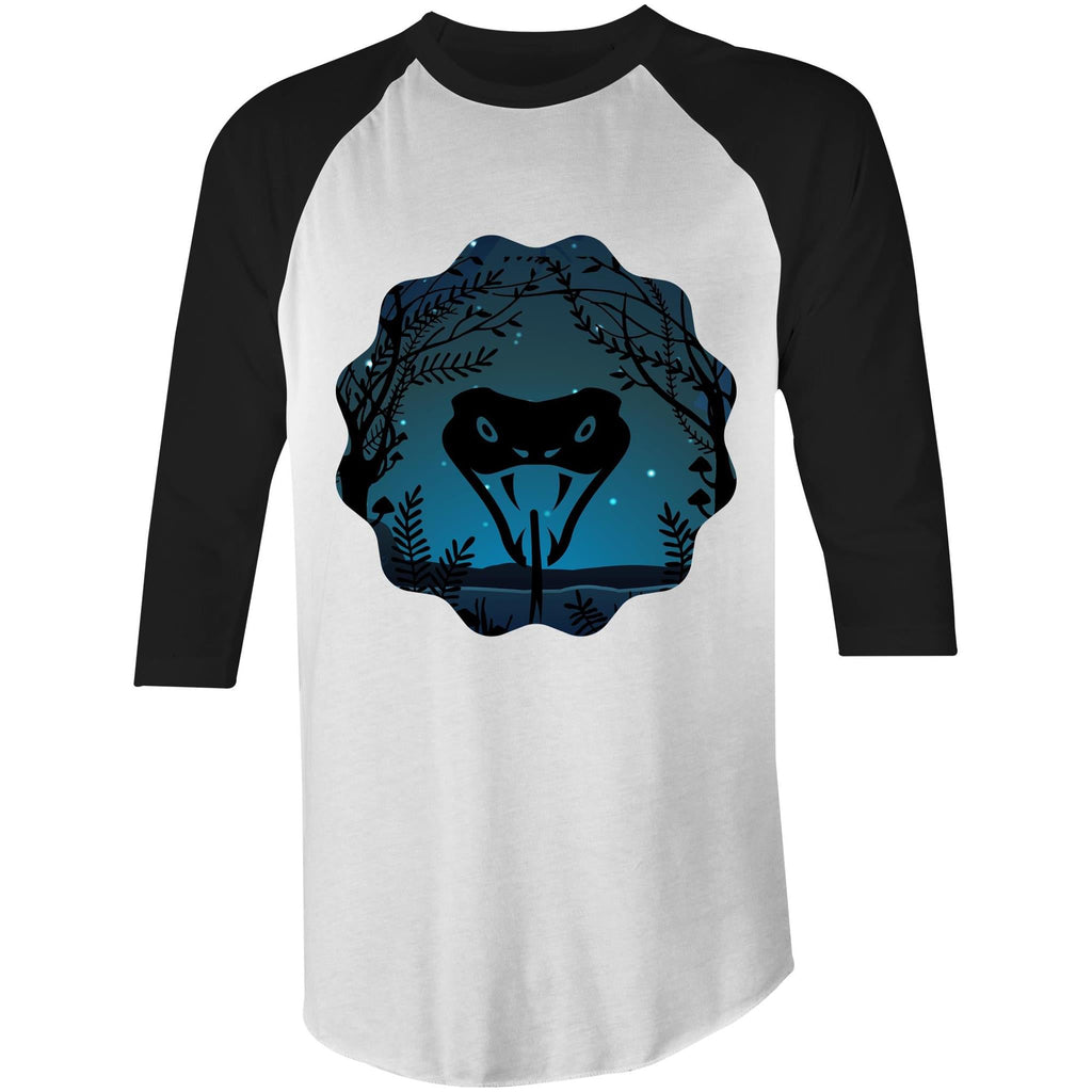 Snake Strike AS Colour Raglan 3/4 Sleeve TShirt Ogo Merch