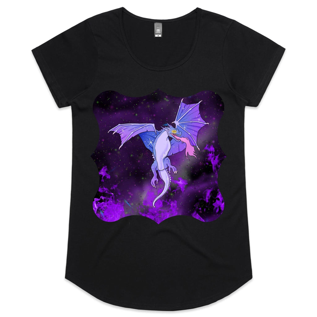 Purple Dragon AS Colour Mali Womens Scoop Neck TShirt Ogo Merch
