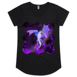 Purple Dragon AS Colour Mali Womens Scoop Neck TShirt Ogo Merch