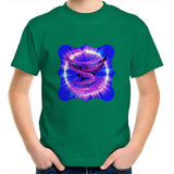 Eagle in Swirl AS Colour Kids Youth T-Shirt Ogo Merch
