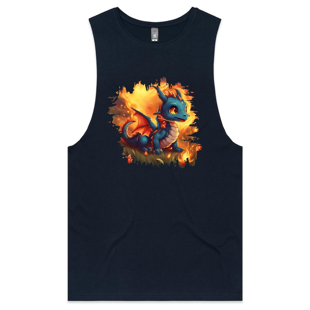 Baby Dragon AS Colour Barnard - Mens Tank Top Tee Ogo Merch