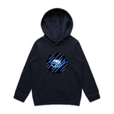 Blue Swirl Eagle AS Colour - Youth Supply Hood Ogo Merch