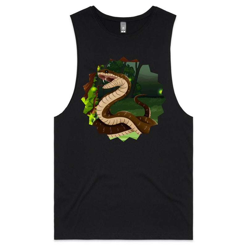 Jungle Snake AS Colour Barnard Mens Tank Top Tee Ogo Merch