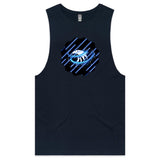 Blue Swirl Eagle AS Colour Barnard - Mens Tank Top Tee Ogo Merch
