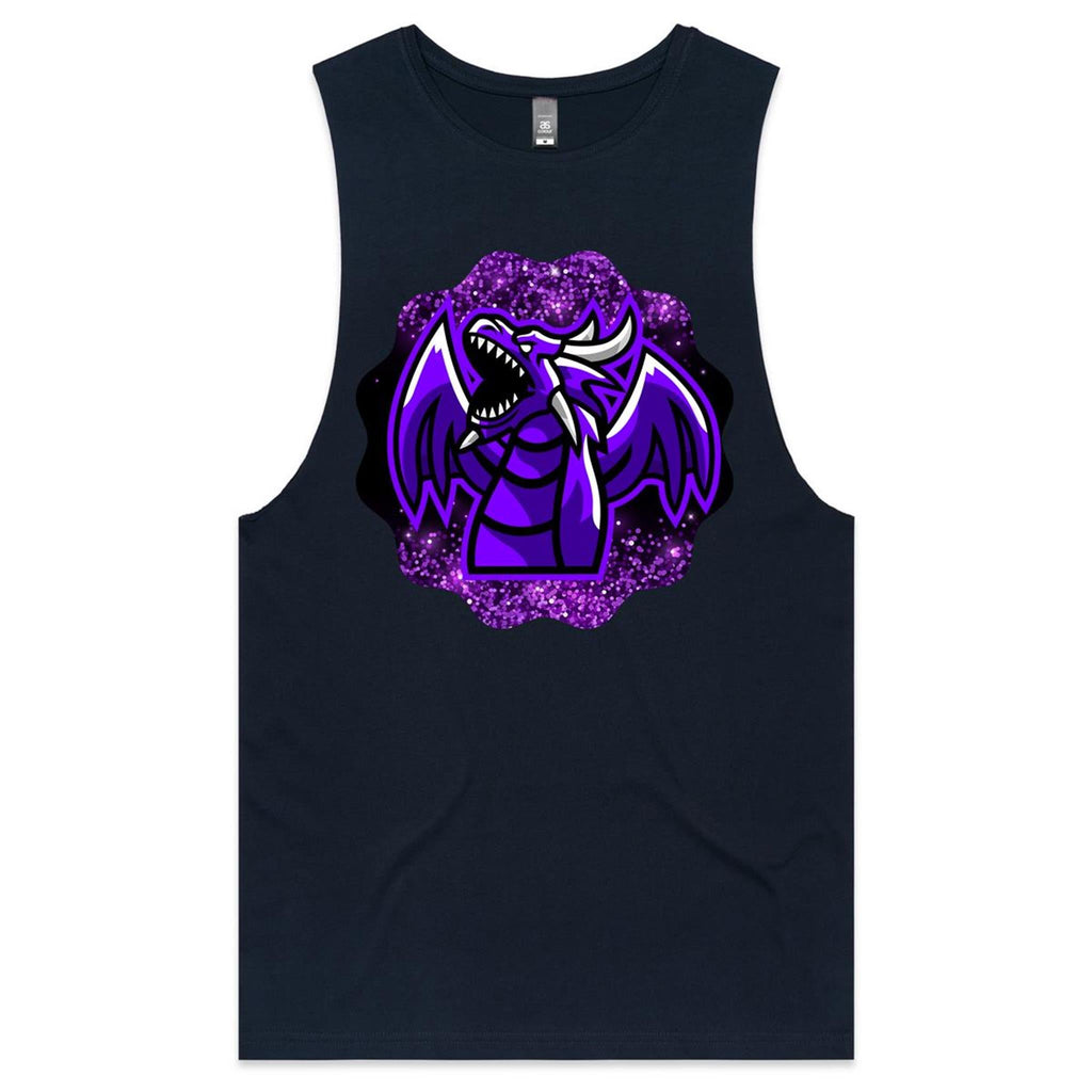Shining Purple Dragon AS Colour Barnard Mens Tank Top Tee Ogo Merch
