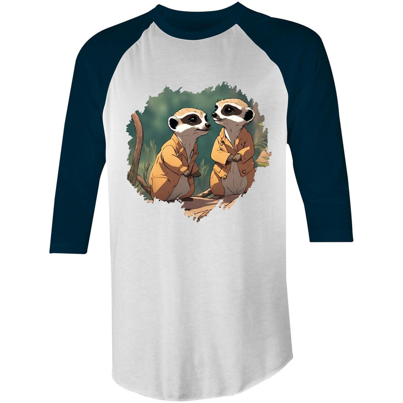 Meerkats AS Colour Raglan 3/4 Sleeve TShirt Ogo Merch