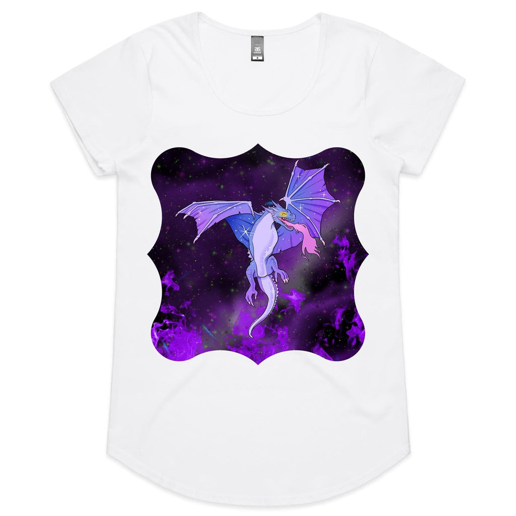Purple Dragon AS Colour Mali Womens Scoop Neck TShirt Ogo Merch