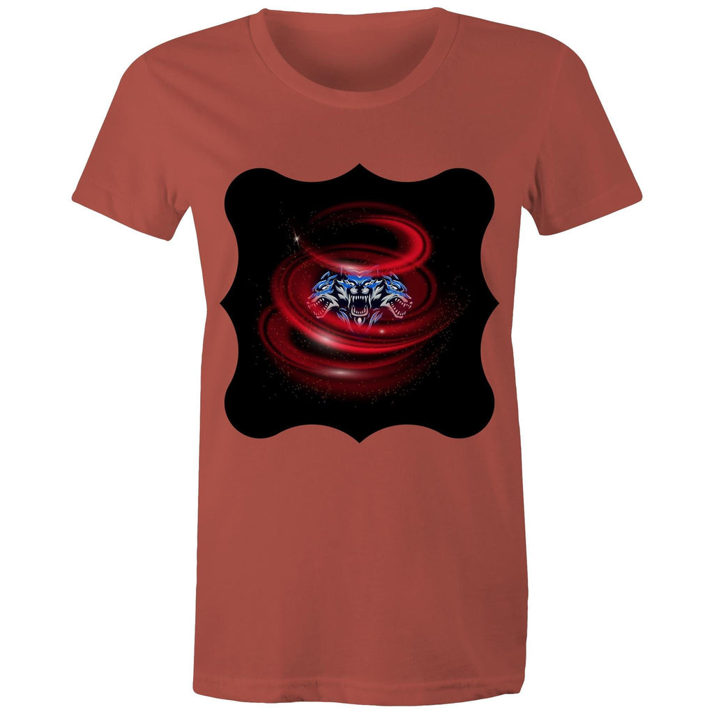 Cerberus Swirl AS Colour Women's Maple Tee Ogo Merch