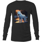 White Wolf AS Colour Base - Mens Long Sleeve T-Shirt Ogo Merch