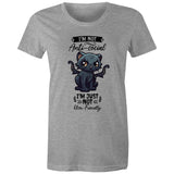 Antisocial Cat Monster AS Colour - Women's Maple Tee Ogo Merch