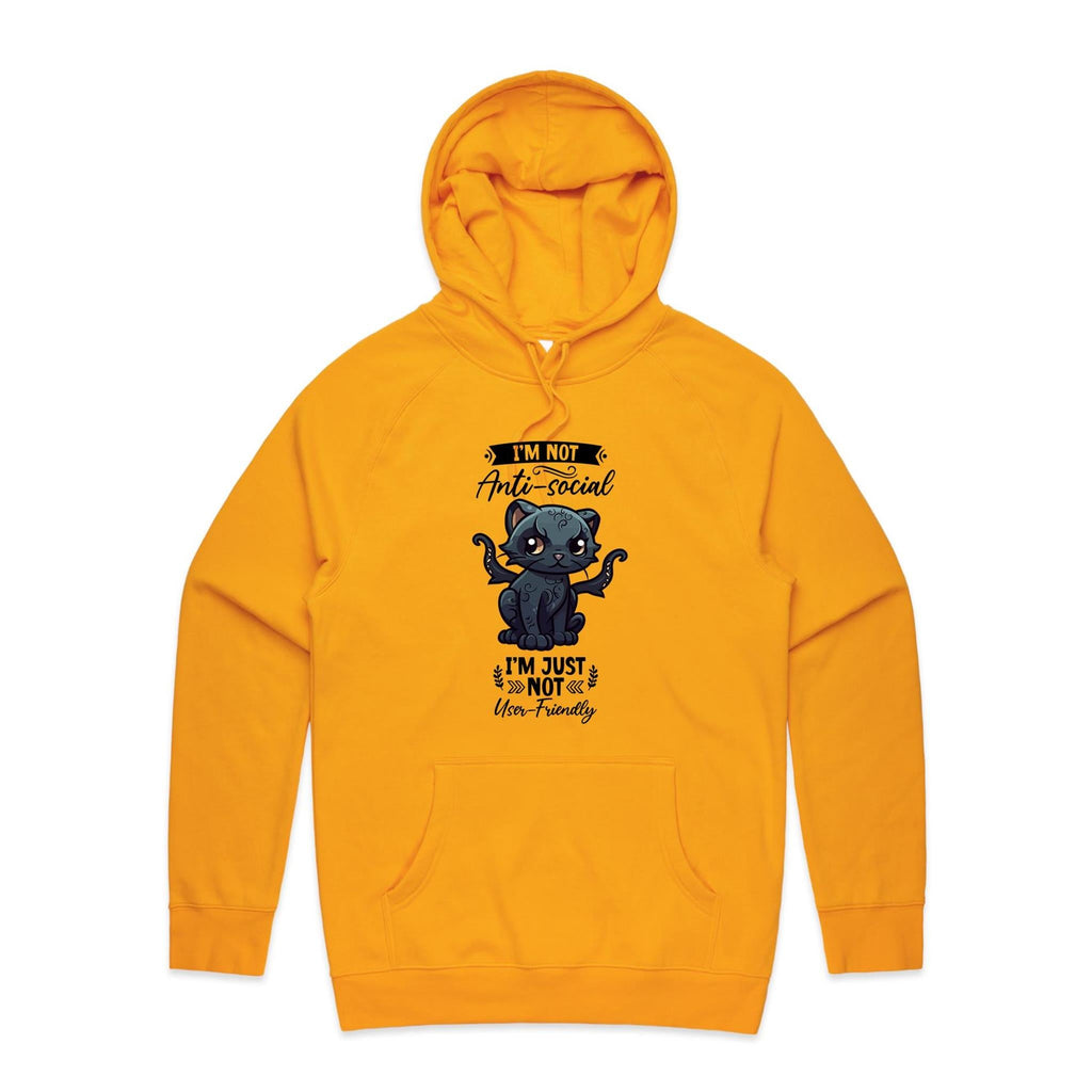 Antisocial Cat Monster AS Colour - Supply Hood Ogo Merch