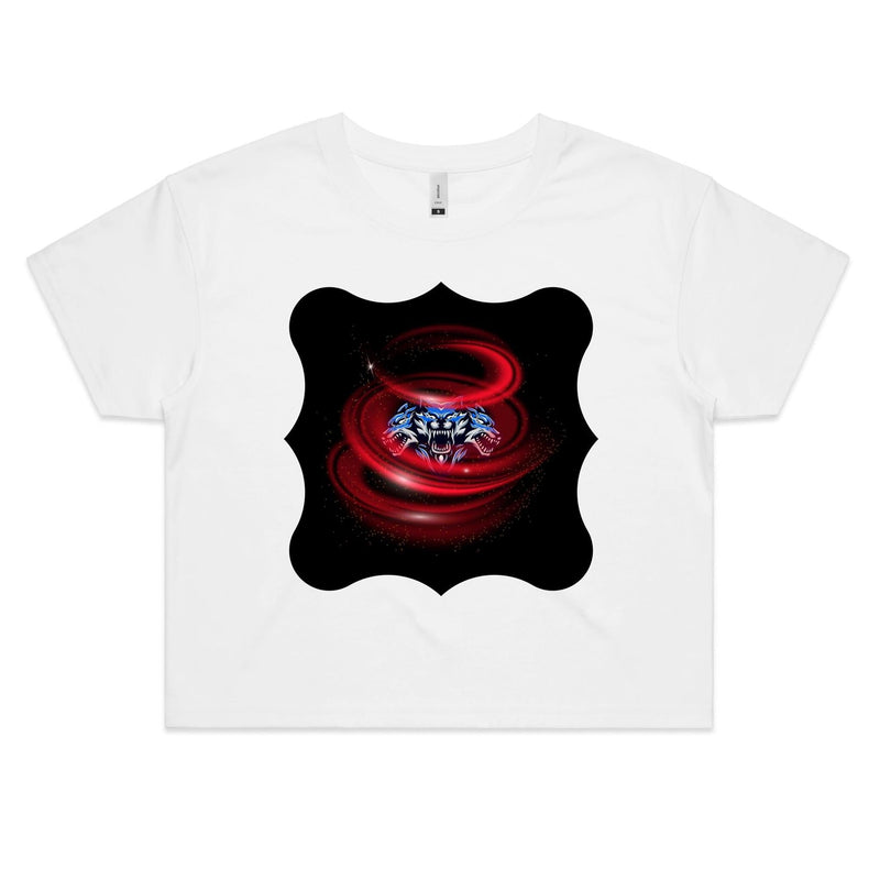 Cerberus Swirl AS Colour Women's Crop Tee Ogo Merch