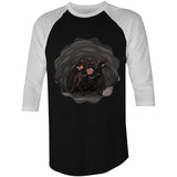 Cave Cerberus AS Colour Raglan 3/4 Sleeve TShirt Ogo Merch