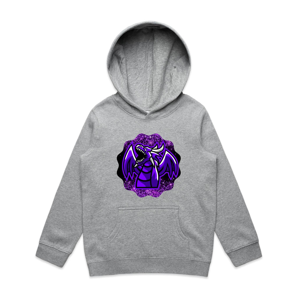Shining Purple Dragon AS Colour Youth Supply Hood Ogo Merch