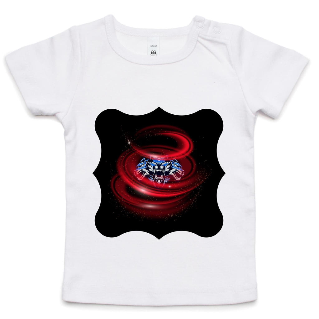 Cerberus Swirl AS Colour Infant Wee Tee Ogo Merch