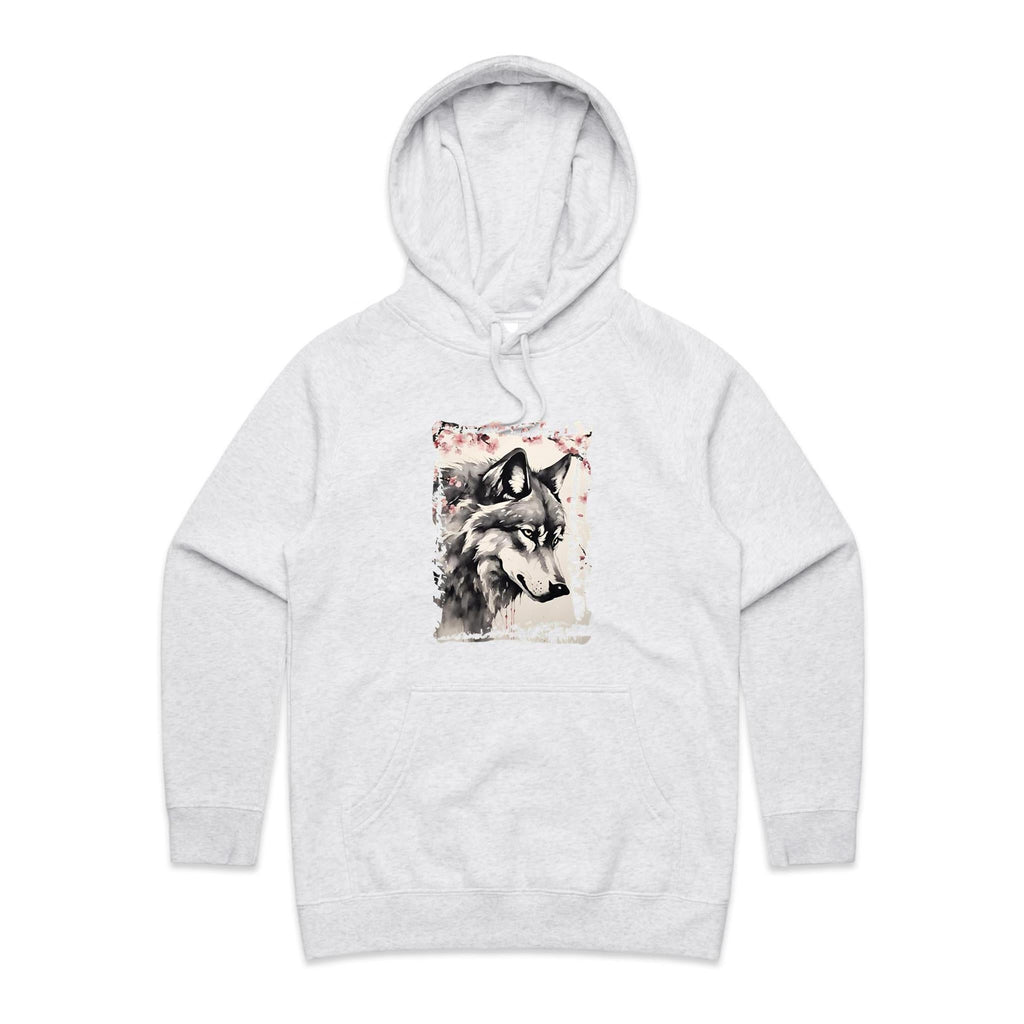 Wolf and Flowers AS Colour - Women's Supply Hood Ogo Merch
