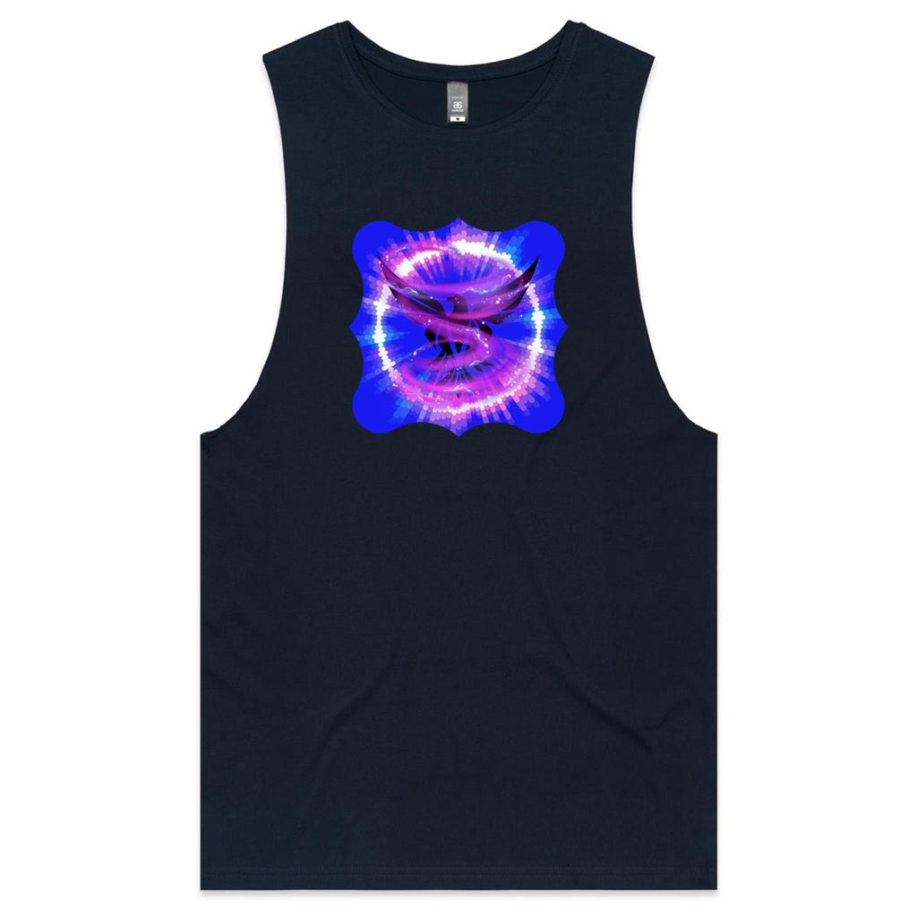 Eagle in Swirl AS Colour Barnard - Mens Tank Top Tee Ogo Merch