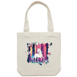 Unicorn AS Colour Carrie Canvas Tote Bag Ogo Merch