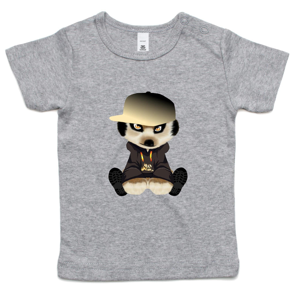 Meerkat in Cap AS Colour - Infant Wee Tee Ogo Merch