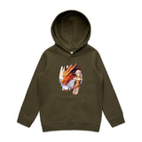 Lady and Pet Dragon AS Colour - Youth Supply Hood Ogo Merch