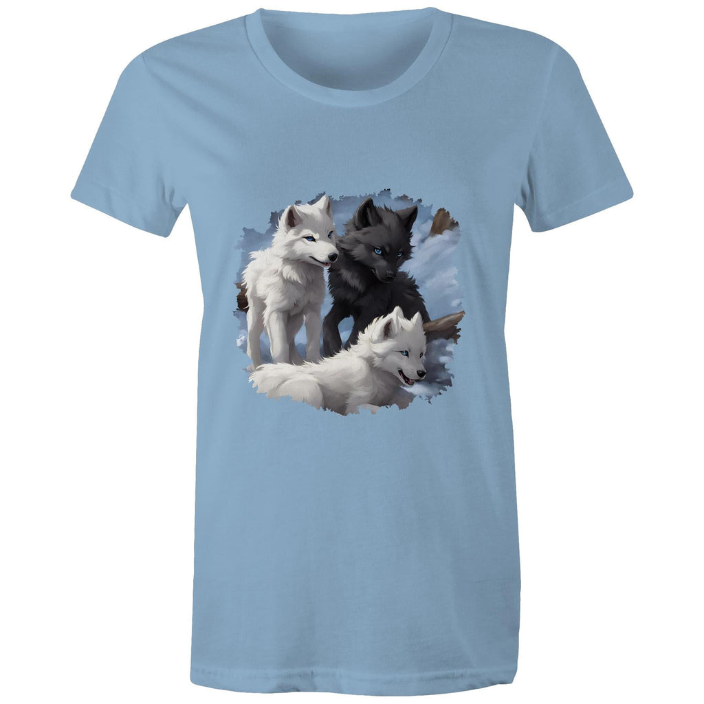 Three Wolves AS Colour - Women's Maple Tee Ogo Merch