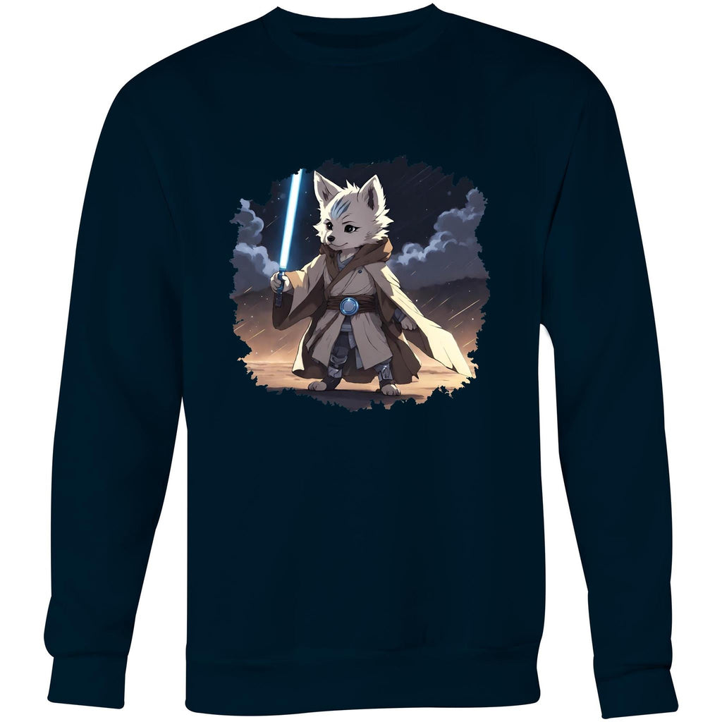 Wolf with Lightsaber AS Colour United Crew Sweatshirt Ogo Merch