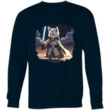 Wolf with Lightsaber AS Colour United Crew Sweatshirt Ogo Merch