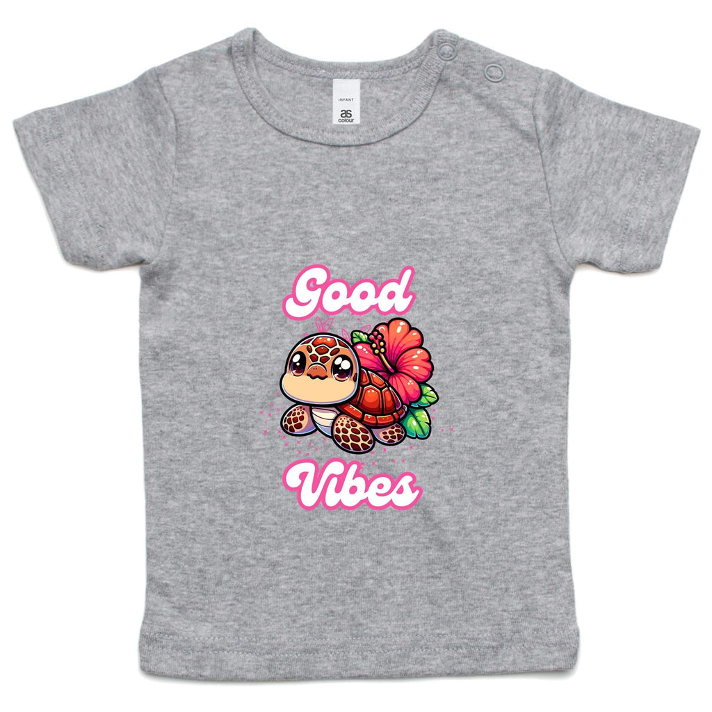 Good Vibes Turtle AS Colour - Infant Wee Tee Ogo Merch