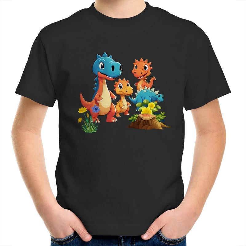 Dinosaur Babies AS Colour Kids Youth T-Shirt Ogo Merch