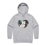 Cat in Heart AS Colour - Women's Supply Hood Ogo Merch