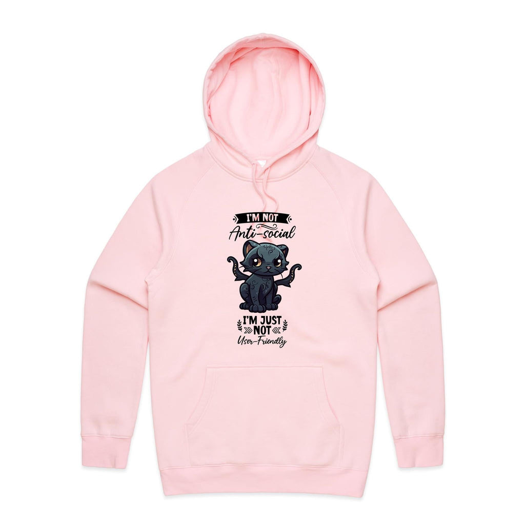 Antisocial Cat Monster AS Colour - Supply Hood Ogo Merch