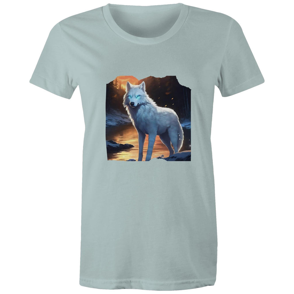 White Wolf AS Colour - Women's Maple Tee Ogo Merch