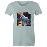 White Wolf AS Colour - Women's Maple Tee Ogo Merch