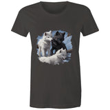 Three Wolves AS Colour - Women's Maple Tee Ogo Merch