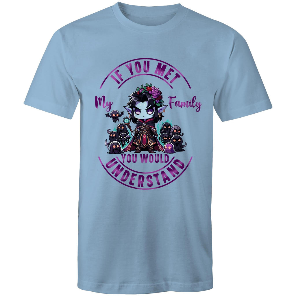 Meet my Family Angry Girl AS Colour Staple - Mens T-Shirt Ogo Merch