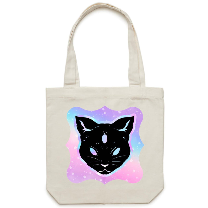 Psychic Cat AS Colour Carrie Canvas Tote Bag Ogo Merch